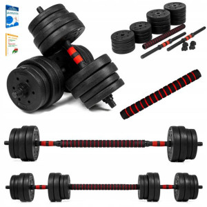 Zestaw Sztanga Hantle Regulowane 2x15kg + Gryfy