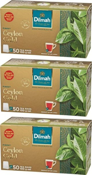 Herbata czarna w torebkach Dilmah Ceylon Gold ekspresowa 50szt x3