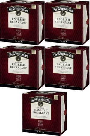Herbata czarna Sir Winston Tea Supreme English Breakfast 100szt x5