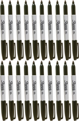 20x Marker permanentny Sharpie Fine okrągła 1mm czarny
