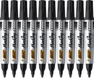 10x Marker permanentny Bic Marking 2000 ECOlutions czarny