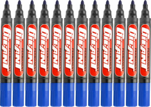 12x Marker permanentny Kamet Gigant okrągła 1-3mm niebieski