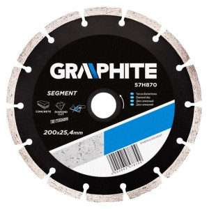 Tarcza diamentowa 200x25mm segment GRAPHITE 57H870