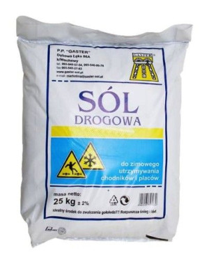 Sól Drogowa Z Antyzbrylaczem 25 Kg Gaster Nacl