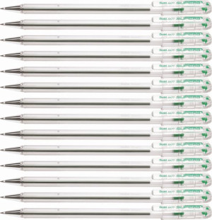 10x Długopis Pentel Superb BK77 0.7mm zielony