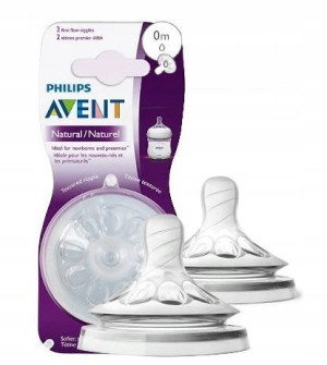 Avent Natural Smoczek Do Butelek Smoczki Nr 0 0m+