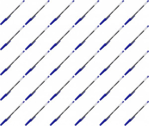 50x Długopis Niceday Stick Visible 1mm niebieski