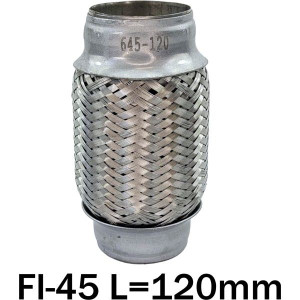 Złącze Elastyczne Wydechu Łącznik Elastyczny Tłumika Fi-45 L=120mm