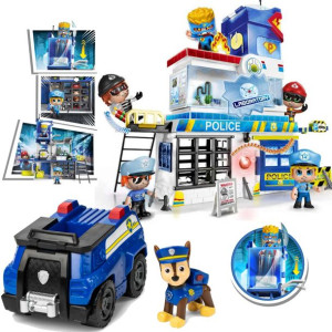Psi Patrol Figurka Chase i radiowóz policyjny+Pinypon Action zestaw Komisar
