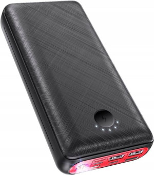 Duży powerbank solarny 30000mAh USB-C panel solarn