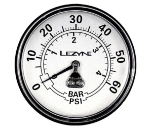 Manometr do pompki podłogowej LEZYNE 60 psi czarno-srebrny (NEW)