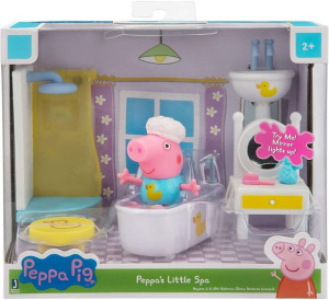 Zestaw Świnka Peppa w kąpieli, łazienka światełko