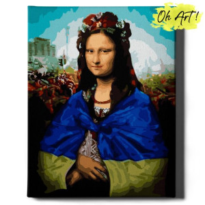 Obraz Malowanie po numerach 40x50 Cm / Monna Lisa w kwiatach / Oh Art