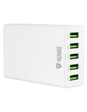 YENKEE Stacja ładująca na 5 portów USB YAC3005 WE
