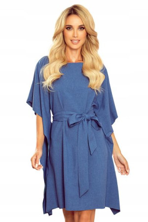 Sukienka rozkloszowana z wiązanym paskiemr.2XL3/XL