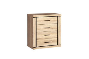 Komoda z 4 Szufladami  80 cm  DALIN  Wybór Kolorów