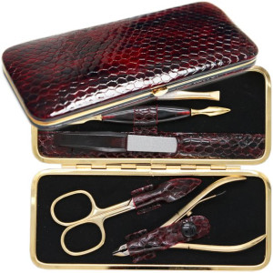 SOLINGEN MILLER ZESTAW DO MANICURE 5 brąz czerwony