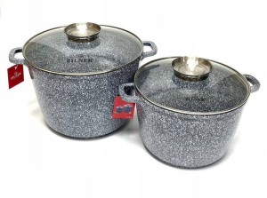 Zestaw Zl-7066 Garnek 6,2l 24cm 10l 28cm Indukcja