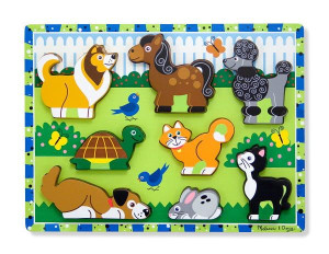 Melissa & Doug - Drewniane puzzle ze zwierzętami