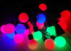 Lampki Choinkowe Kulki Led 20 Wielobarwnych Lampek, 4 Metry