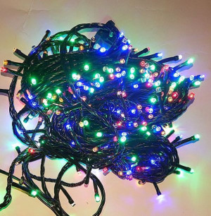 Lampki Choinkowe Multikolor Sznur 25M/500 Diod Led Światełka Flash