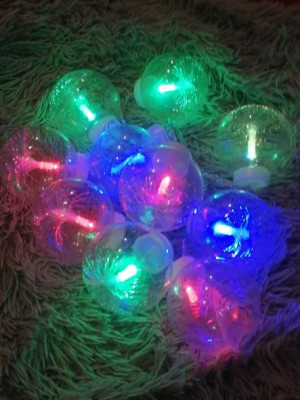 Lampki Choinkowe Kule Led Światłowód Rgb+Czapka