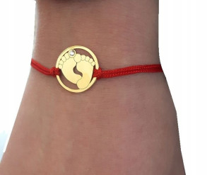 Bransoletka stópki Swarovski el GRAWER SREBRO 925