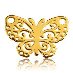 Zawieszka złota MOTYL AŻUR CELEBRYTKA srebro 925