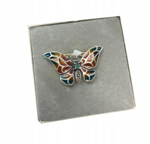 Srebrna Broszka Motyl Motylek 925