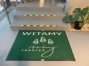 Mata-wycieraczka Z Logo Firmy Antypoślizgowa 85x120