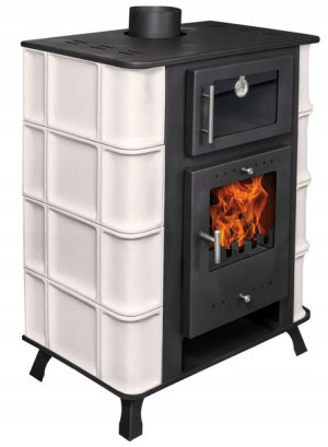 Piec Kaflowy Koza Z Piekarnikiem 8,5 Kw Sprawność 82,3%