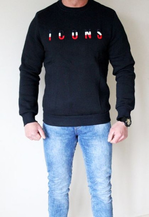 Bluza męska ICONS Ciepła Granatowa Haft Super Jakość XL