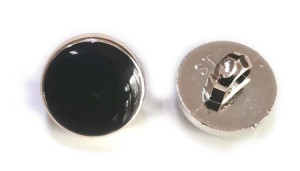 Guziki 13mm czarno-złote stopka 2 szt.