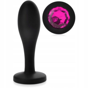 Silikonowy Korek Analny Sex Plug Z Kryształkiem