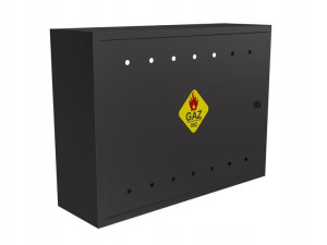 Skrzynka Gazowa Szafka 60x80x25 Gaz Czarna
