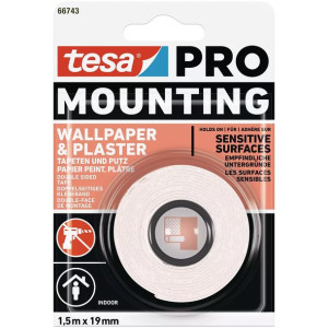 TESA TAŚMA Mounting Wallpaper & Plaster 1,5m x 19mm