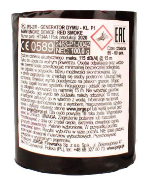 Generator Dymu - Czerwony - Jfs-2/R - Jorge