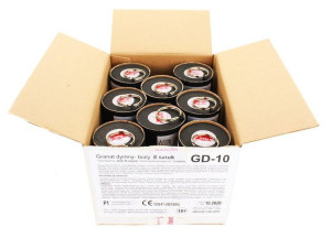 Zestaw - 8 X Granat Dymny - Biały - Zawleczka - Gd-10 - B&G