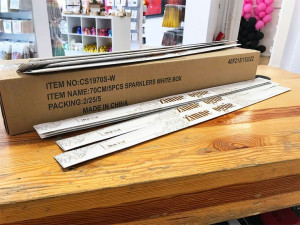  Zestaw 200 Szt - Weselne Długie Zimne Ognie 70 Cm