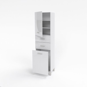 Szafka łazienkowa SW155 b poł 50 cm wysuwany kosz