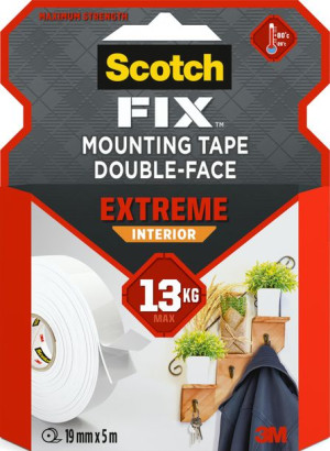 Ekstremalna wewnętrzna DS taśma montażowa supermocna Scotch-Fix™ 19mm x 5 m