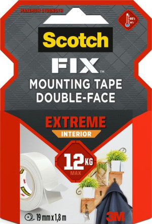 Ekstremalna wewnętrzna  taśma montażowa supermocna Scotch-Fix™ 19 mm x 1,8m