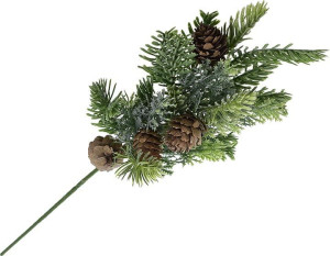 Gałązka Świerk Szyszka Święta Dekoracja Stroik 45 Cm