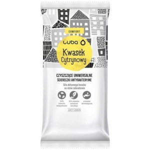 Luba Comfort, ściereczki antybakteryjne uniwersalne, kwasek cytrynowy 24szt