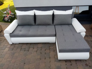 Duży modny narożnik VEGAS do salonu kanapa narożna sofa rogówka wypoczynek
