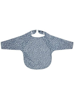 bébé-jou Śliniak z długim rękawem LEOPARD BLUE