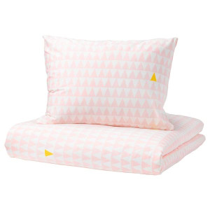 IKEA STILLSAMT Komplet pościeli jasnoróżowy 150x200/50x60 cm