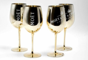 Kieliszki do szampana wina MOET CHANDON 4 szt zestaw kolory