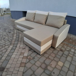 Beżowy narożnik do SALONU BIURA