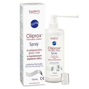 Oliprox, spray do stosowania w łojotokowym zapal. skóry głowy i ciała 150ml